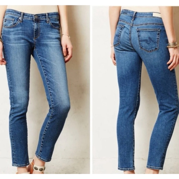 NWT AG Adriano Goldschmied The Stevie Slim Straight Ankle Jeans Size 29 - Picture 1 of 16